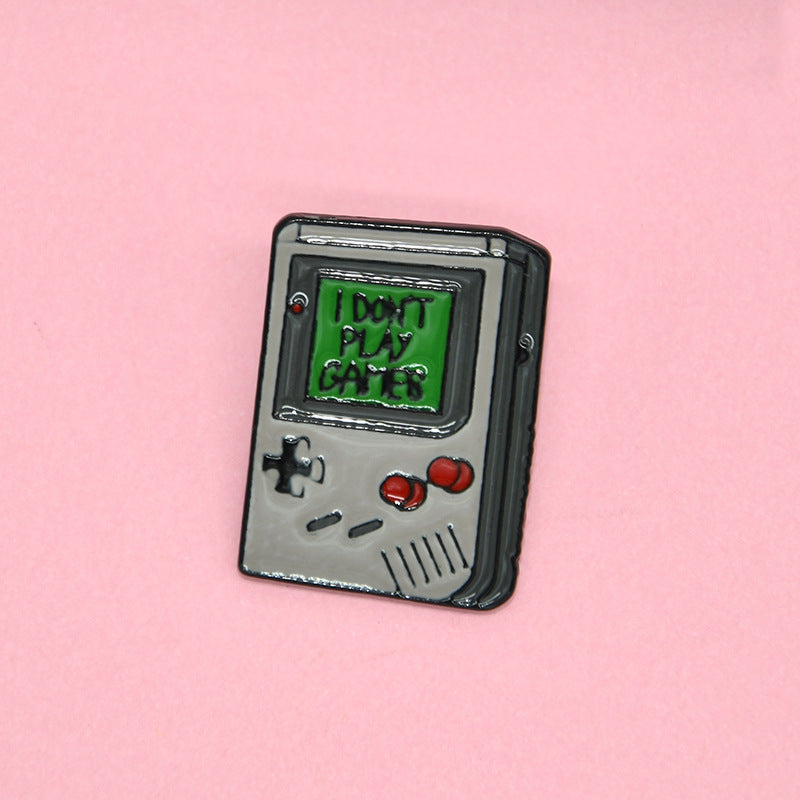 Fashion New Cartoon Retro Game Console Brooch