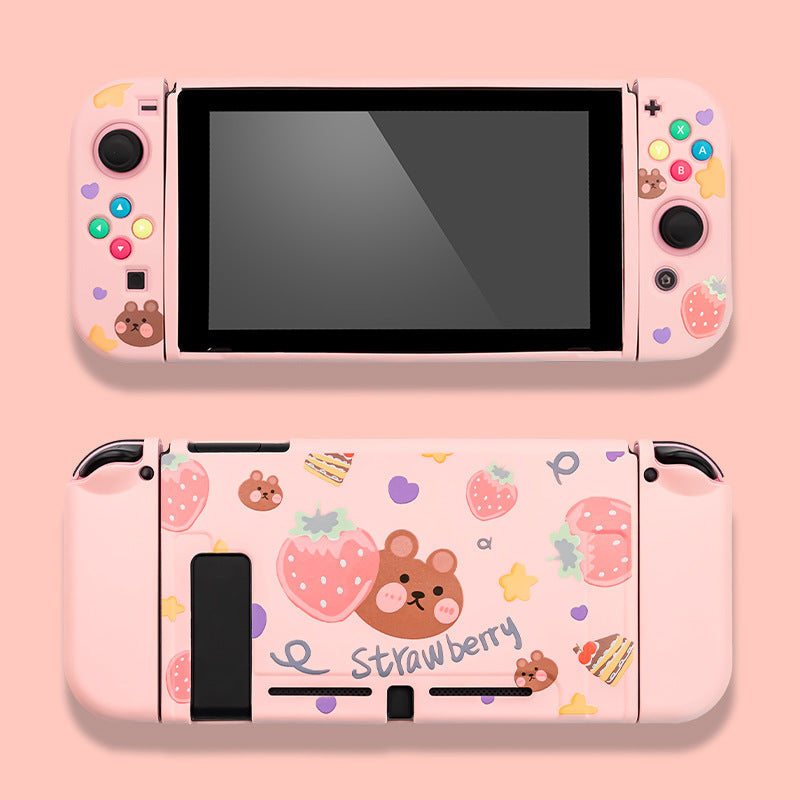 Liquid Silicone Theme Game Console Protective Color Case Accessories