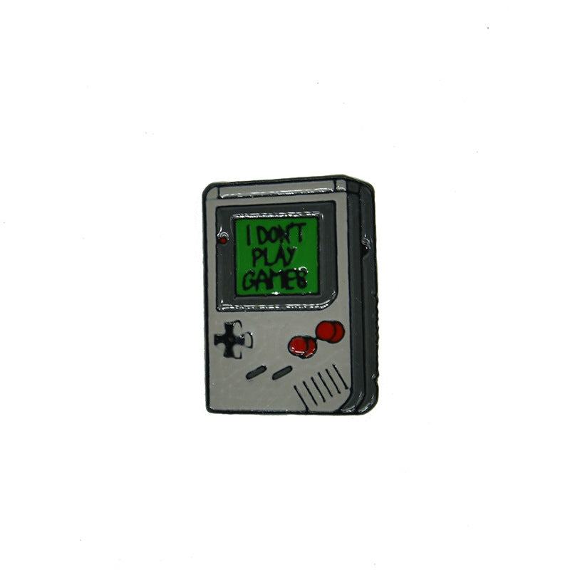 Fashion New Cartoon Retro Game Console Brooch