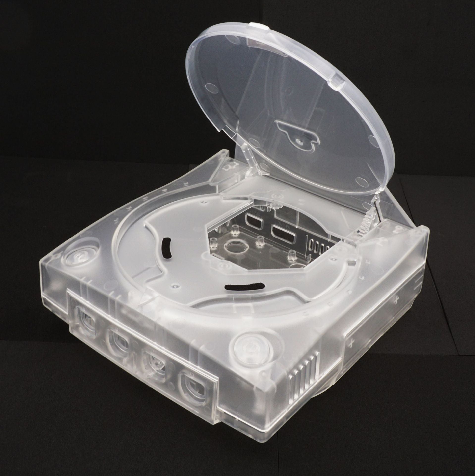 Retro Video Game Console Plastic Transparent Case
