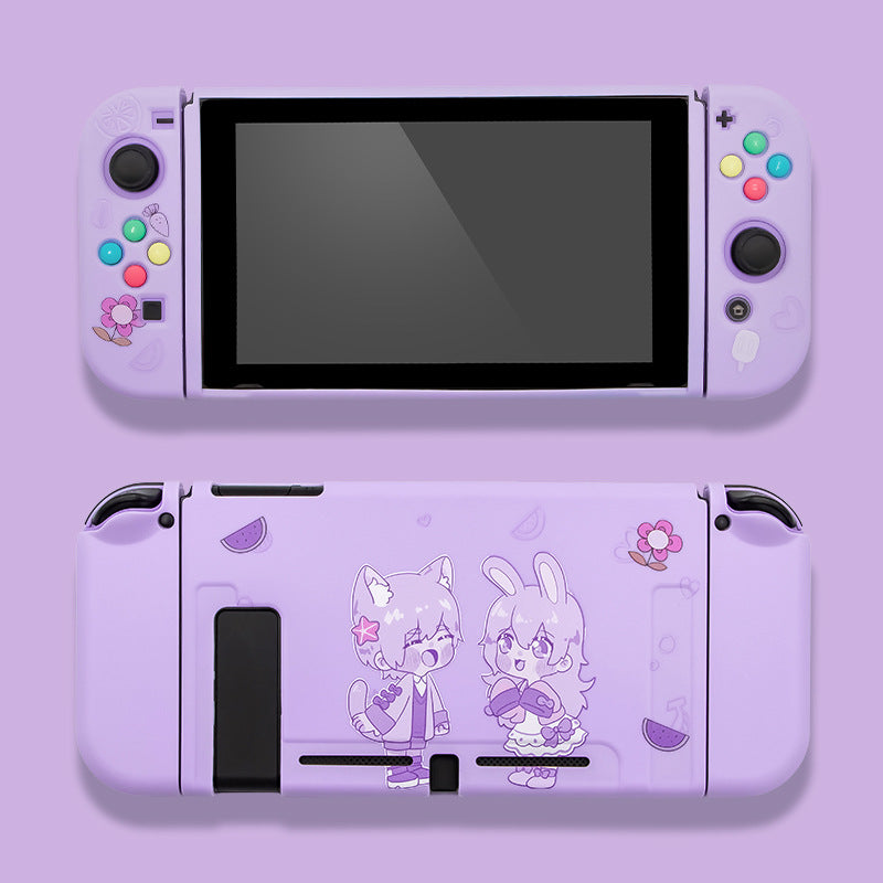 Liquid Silicone Theme Game Console Protective Color Case Accessories