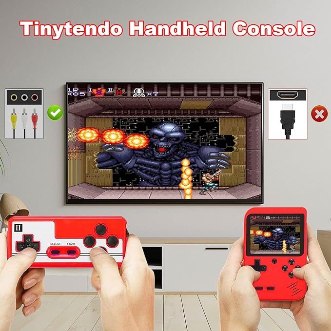 Tinytendo Handheld Console - 400 Classic Games